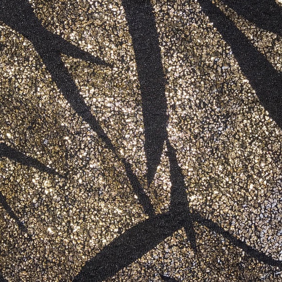 Ark & Co gold with black halter cocktail dress - Picture 2 of 2